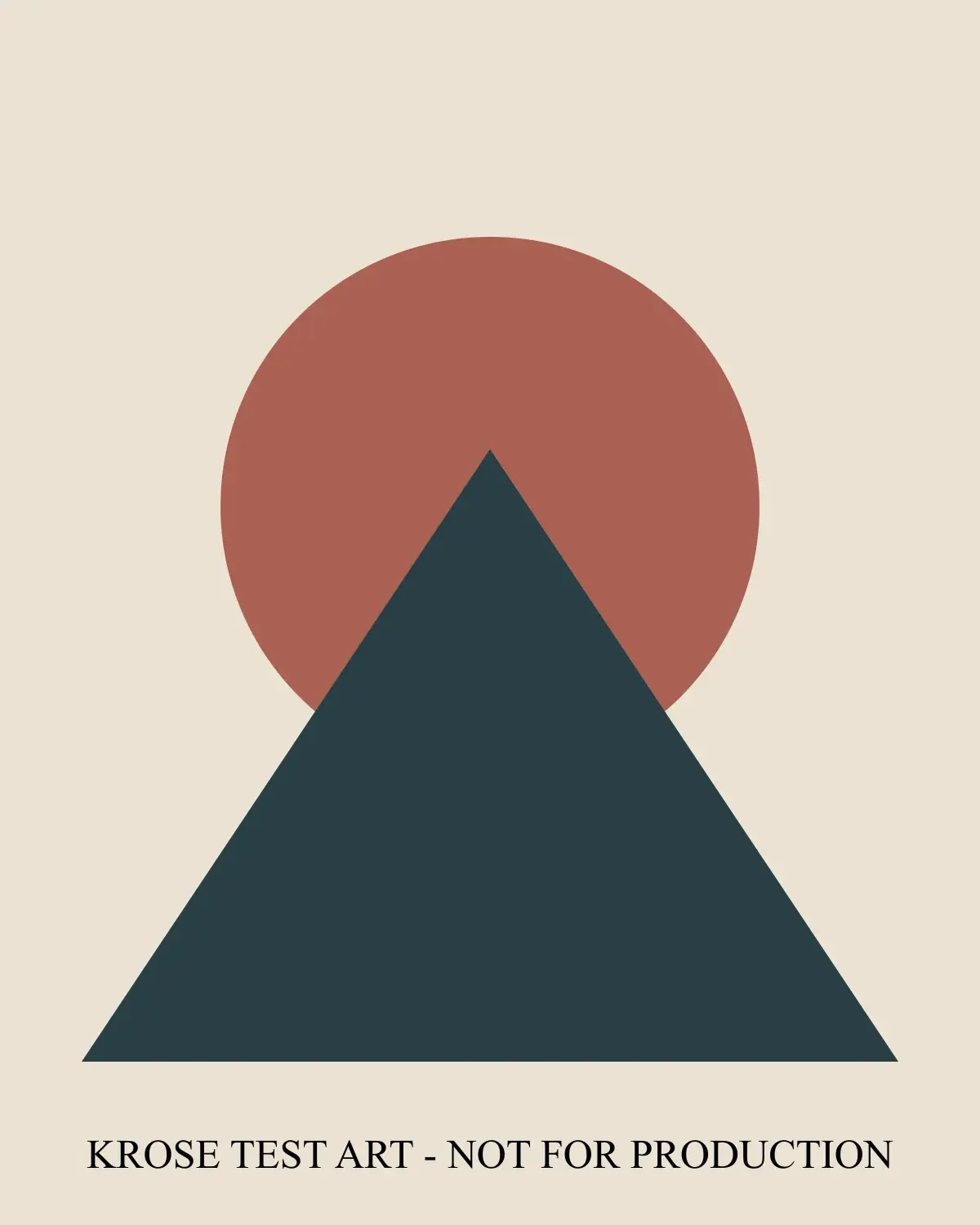 KROSE TEST — Geometric Study: Synthetic integration test artwork. Not an original by Kailey. Keep unpublished.