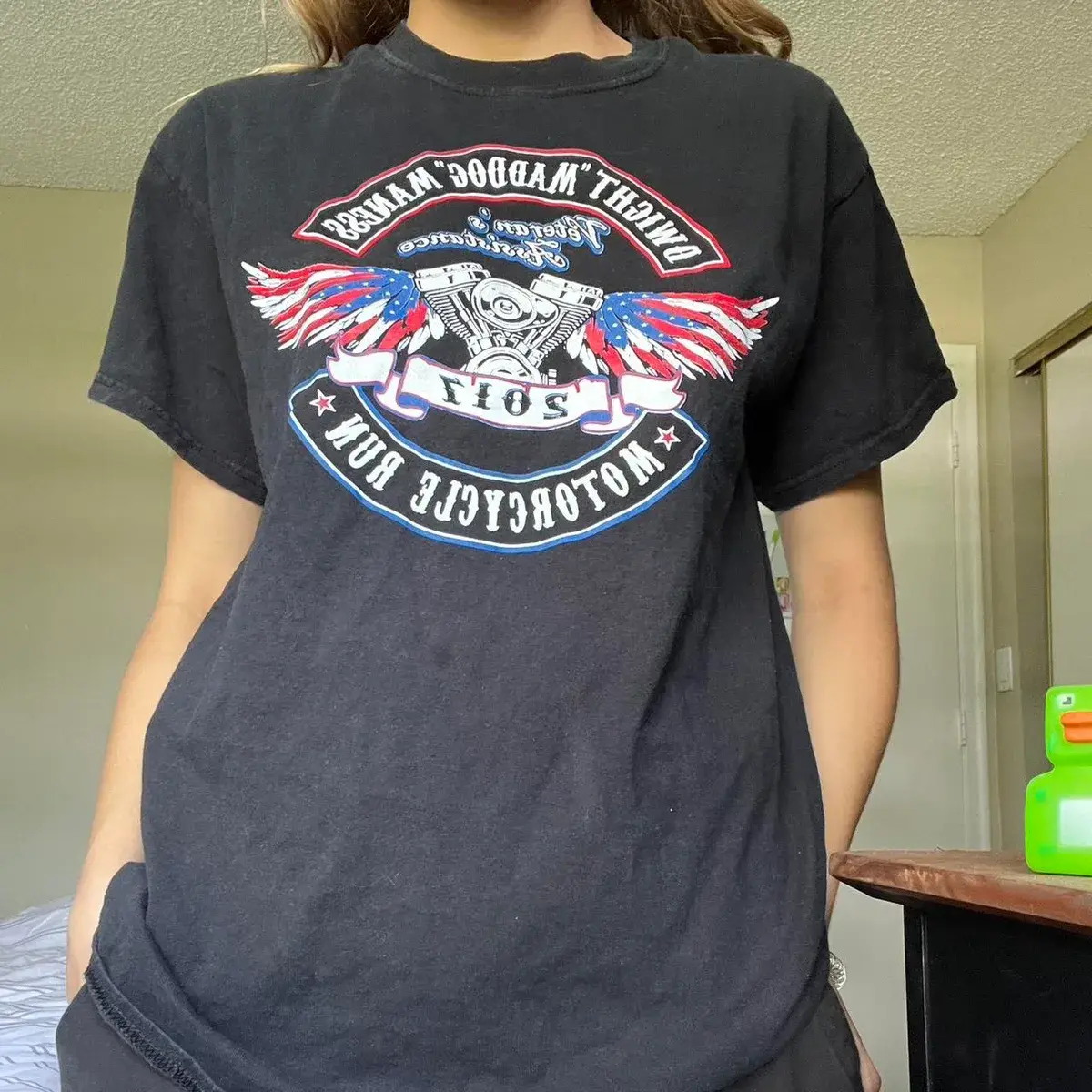 Biker Graphic T-Shirt listed by Kailey on Depop